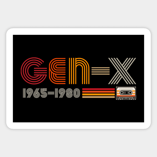 Retro gen x Sticker by DrMonekers